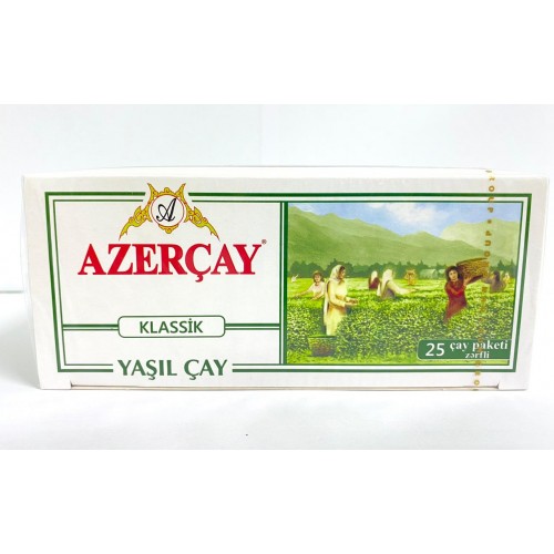 Чай «Азерчай» зелёный классический, 25 пак.